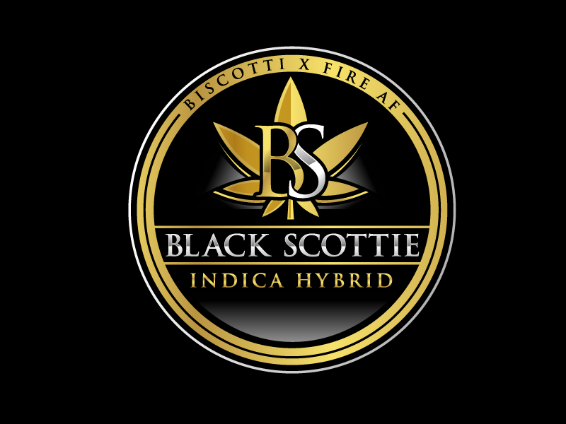Black Scottie logo design by DreamLogoDesign