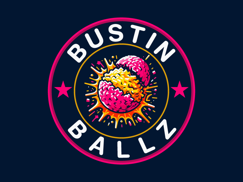 BUSTIN BALLZ logo design by Crushboysourav