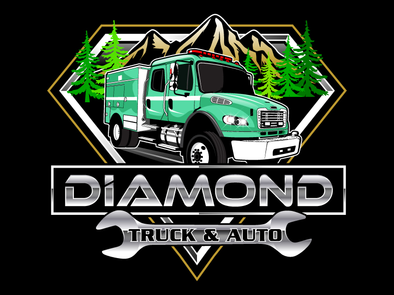Diamond Truck & Auto logo design by uttam