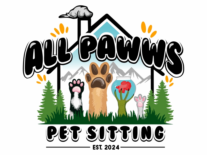 All Pawws Pet Sitting logo design by ruki