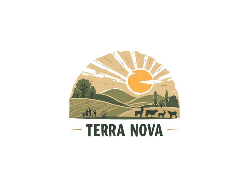 Terra Nova logo design by iffikhan