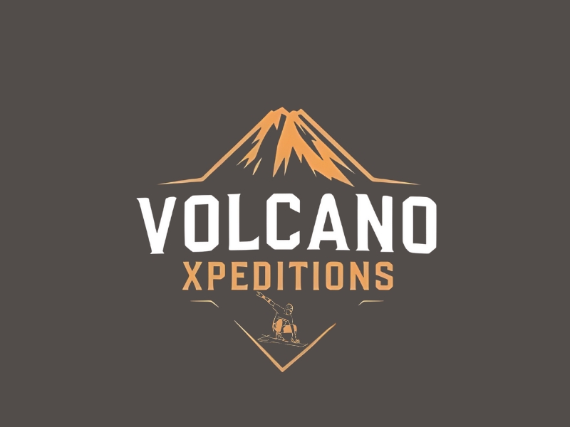 Volcano Xpeditions logo design by iffikhan