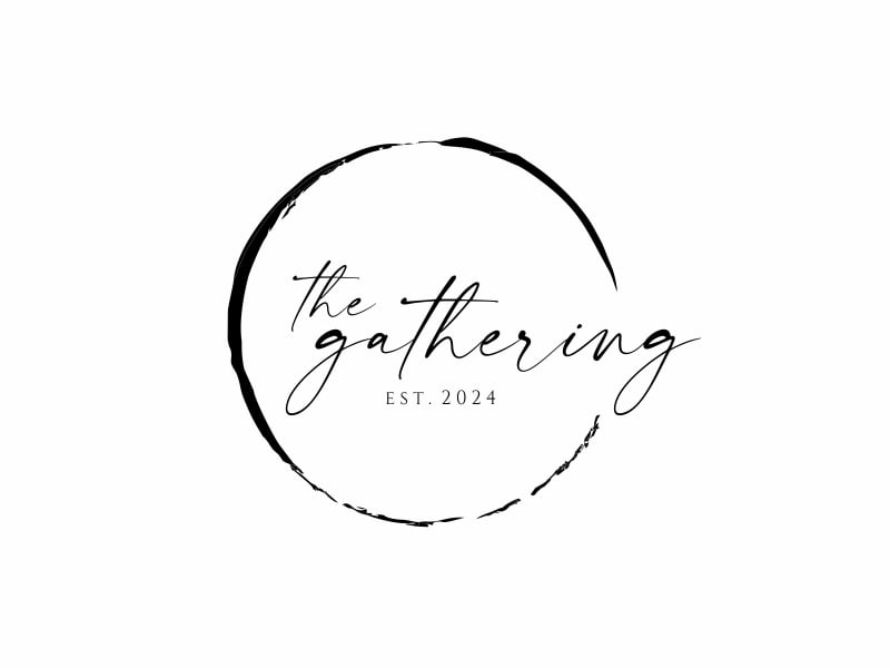 the gathering Est 2024 logo design by nikkiblue