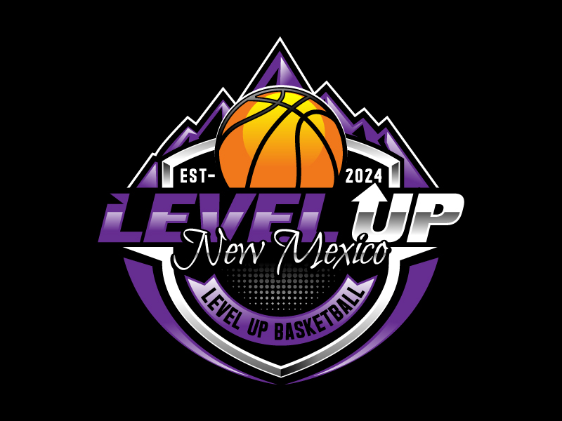 Level up New Mexico/ level up basketball logo design by DreamLogoDesign