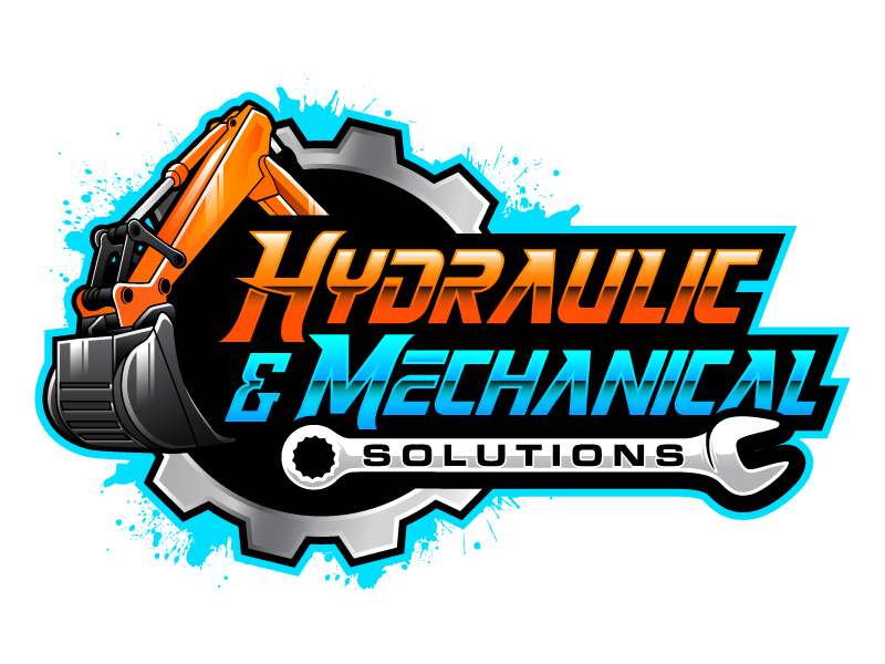 Hydraulic & Mechanical Solutions logo design by daywalker