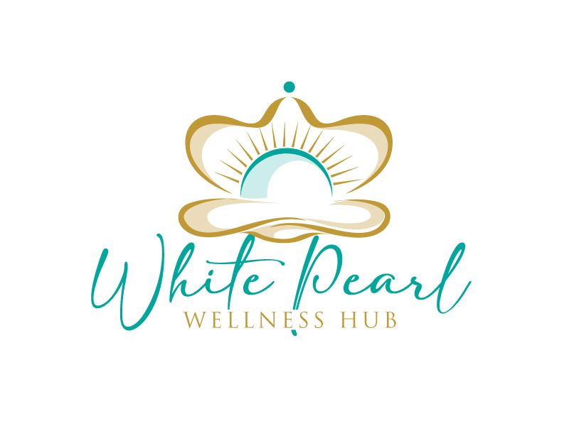 White Pearl Wellness Hub logo design by DreamLogoDesign