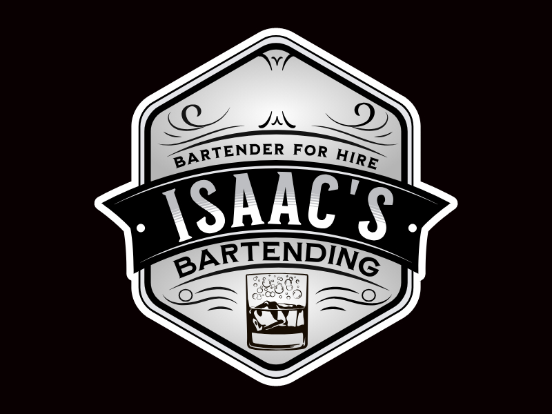 Isaac's Bartending logo design by joni