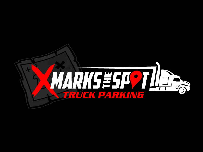 X Marks The Spot Truck Parking logo design by jaize