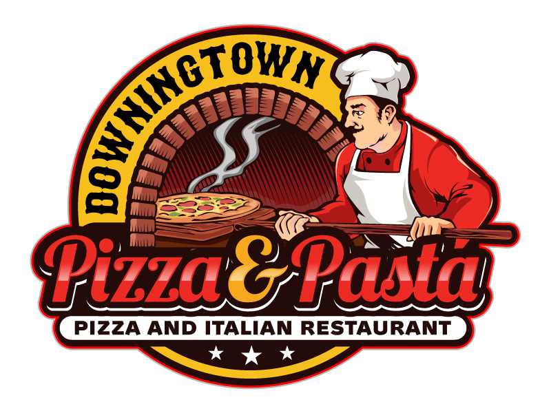 Downingtown Pizza & Pasta logo design by DreamLogoDesign