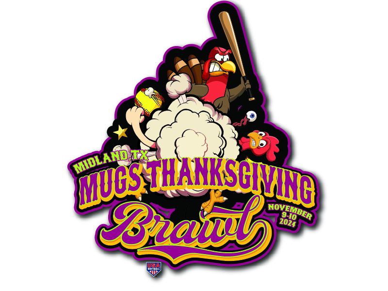 Thanksgiving Brawl logo design by Carli