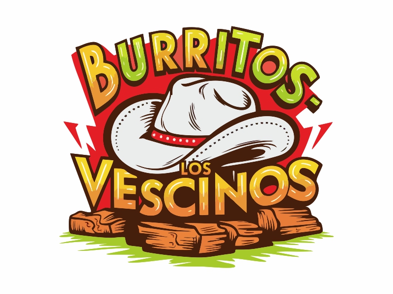 Burritos - Los Vecinos logo design by ruki