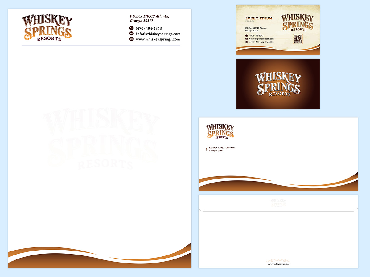 WHISKEY Springs RESORTS INC. logo design by MastersDesigns