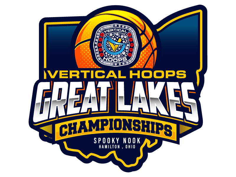 Vertical Hoops Great Lakes Championships logo design by daywalker