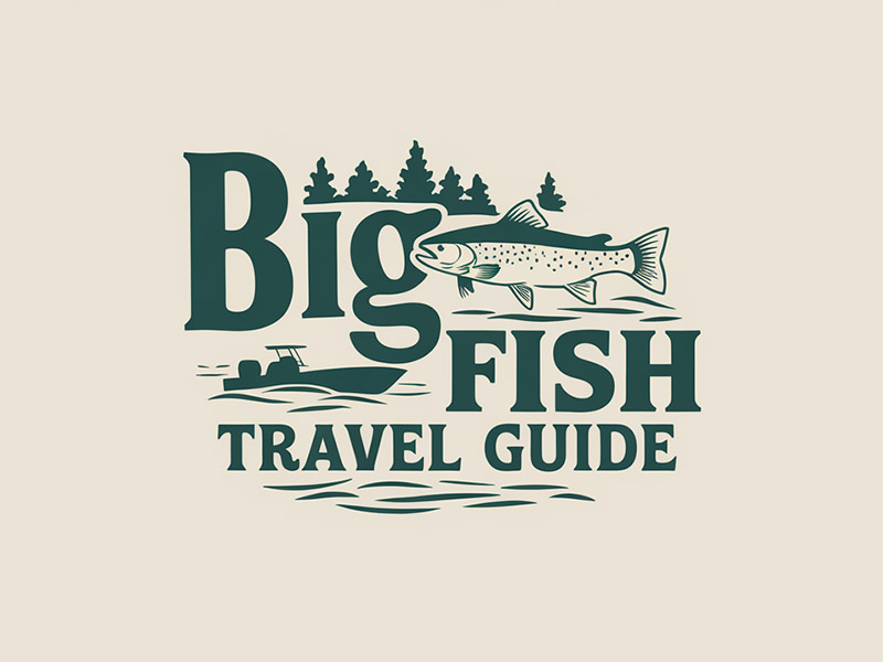 Big Fish Travel Guide logo design by IamSoya