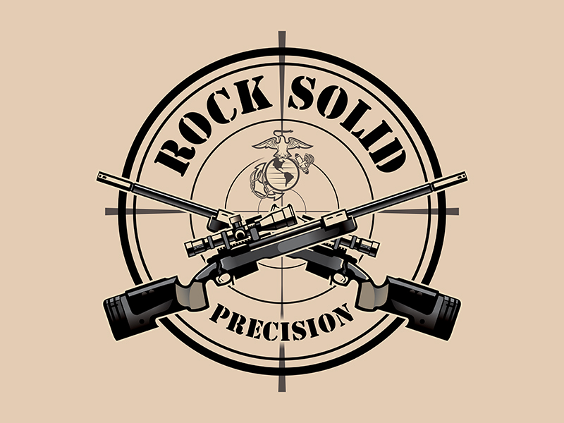 Rock Solid Precision logo design by gitzart