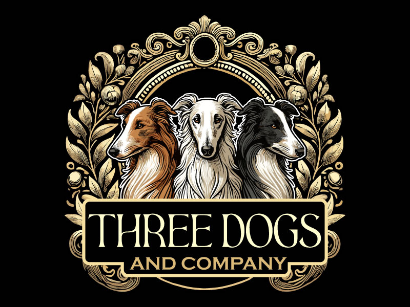 Three dogs and company logo design by Ebad uddin