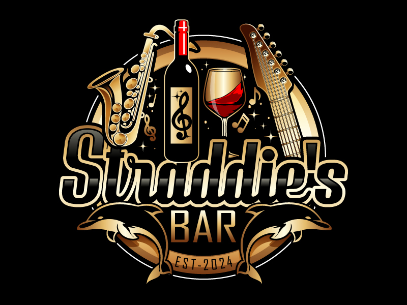 Straddie's  Bar logo design by DreamLogoDesign