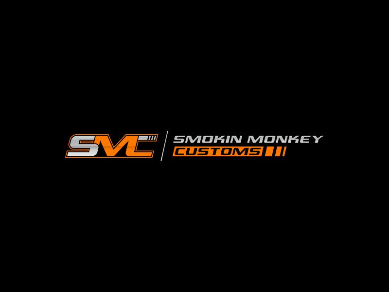 Smokin Monkey Customs logo design by IM.ART