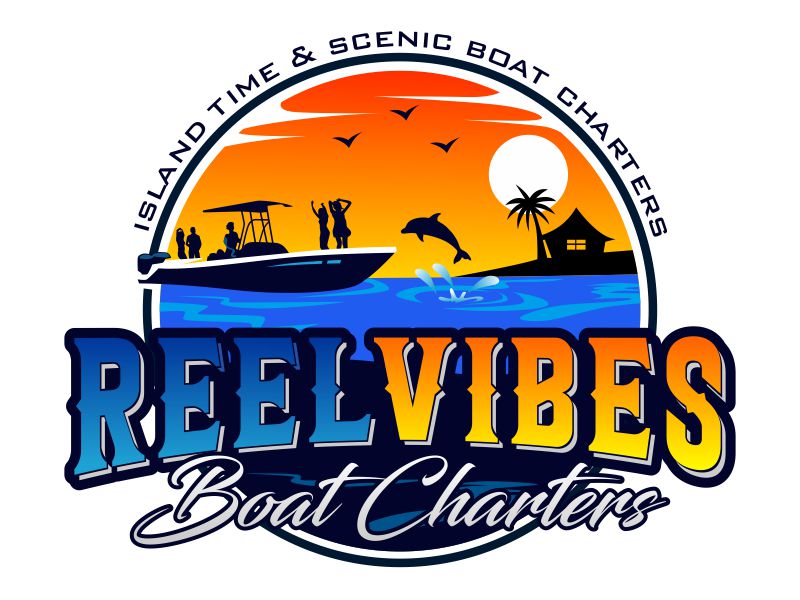 Reel Vibes Boat Charters logo design by rizuki