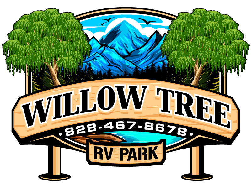 Willow Tree RV Park logo design by Gilate
