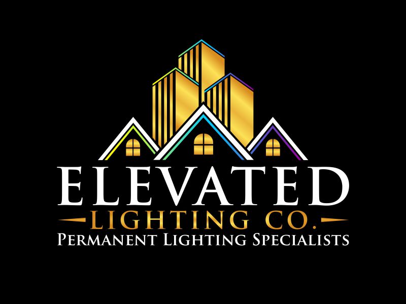 Elevated Lighting Co. "Permanent Lighting Specialists" logo design by rizuki