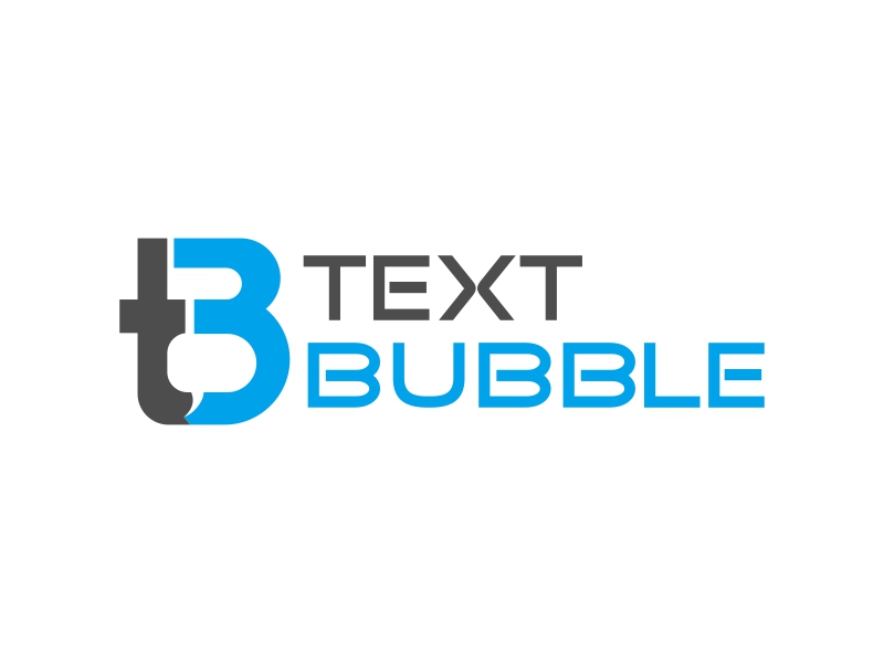 Text Bubble logo design by luckyprasetyo