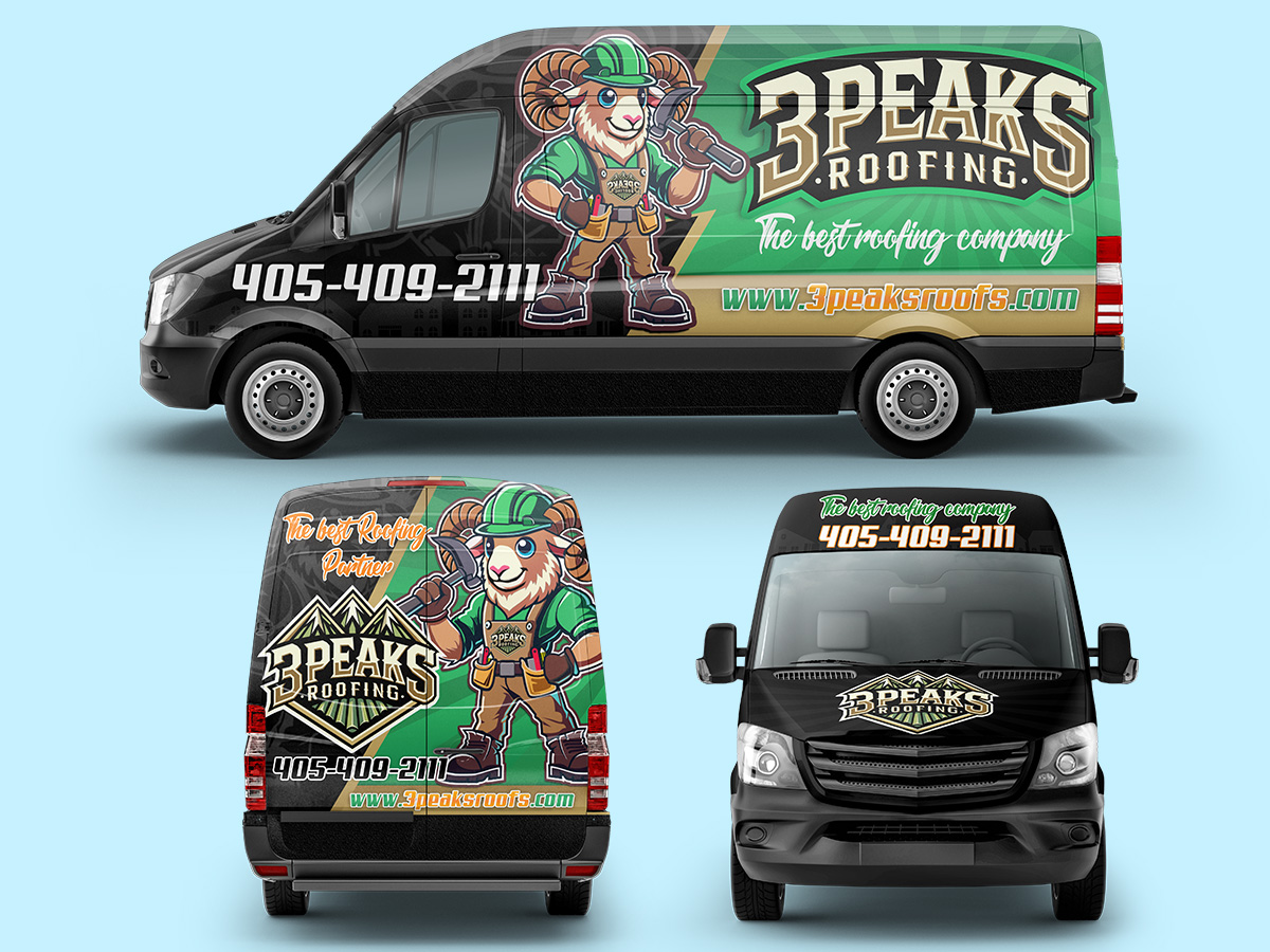 3 Peaks Roofing logo design by MastersDesigns