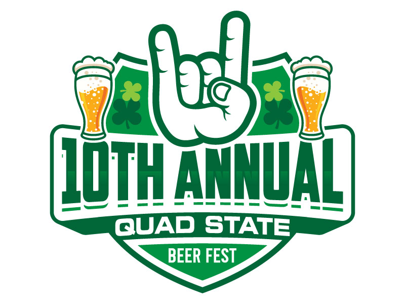 10th Annual Quad State Beer Fest Logo logo design by LogoQueen
