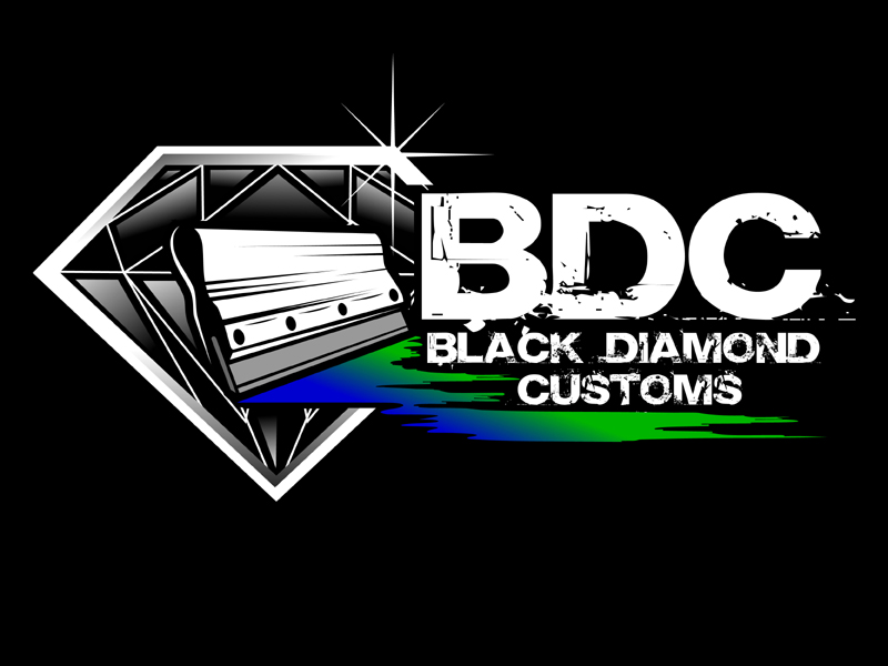 Black Diamond Customs logo design by MAXR