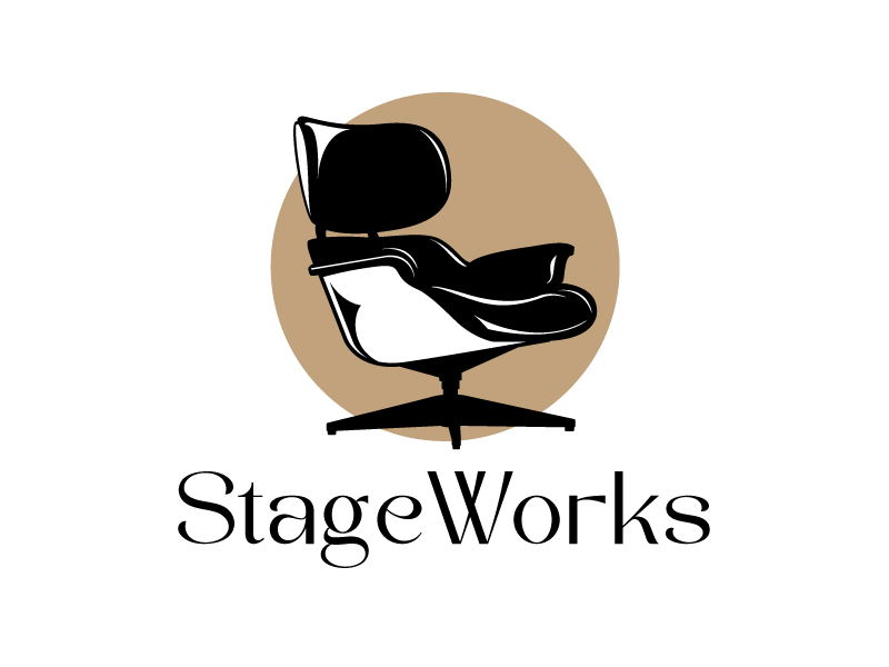 StageWorks logo design by Vins