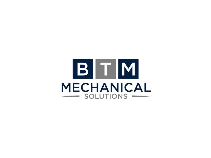BTM Mechanical Solutions logo design by tejo