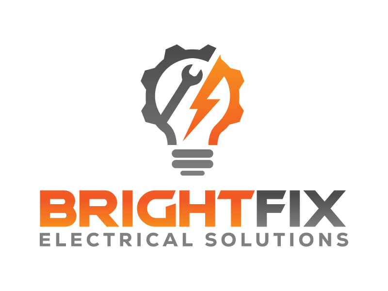 BrightFix Electrical Solutions logo design by jaize