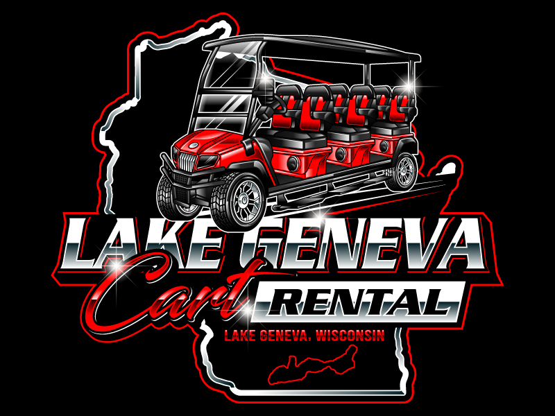 Lake Geneva Cart Rental logo design by Gilate