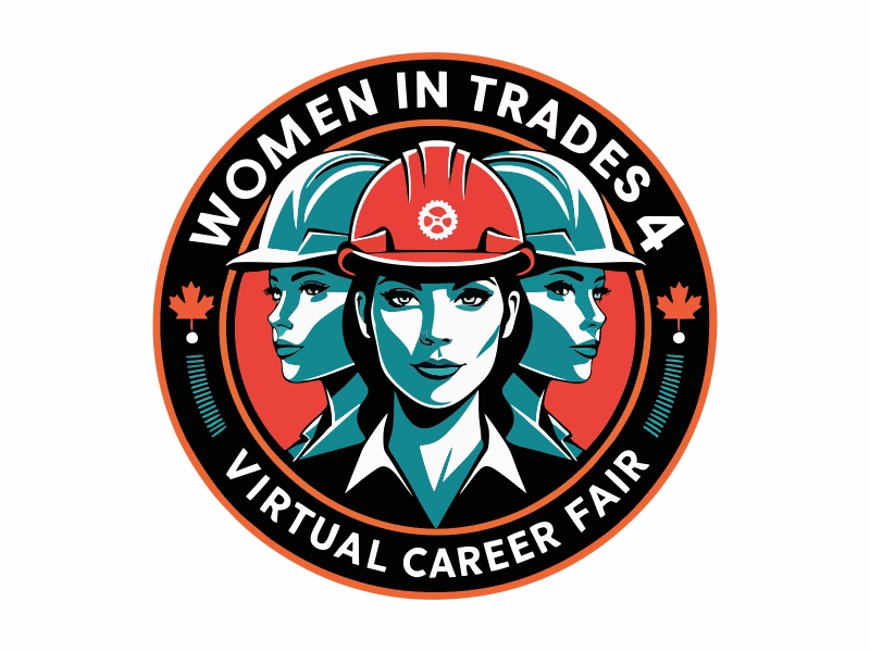 Women in Trades 4 Virtual Career Fair logo design by ruki