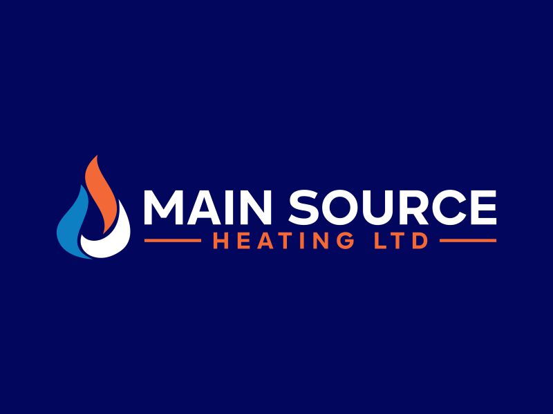 Main Source Heating Ltd logo design by ingepro
