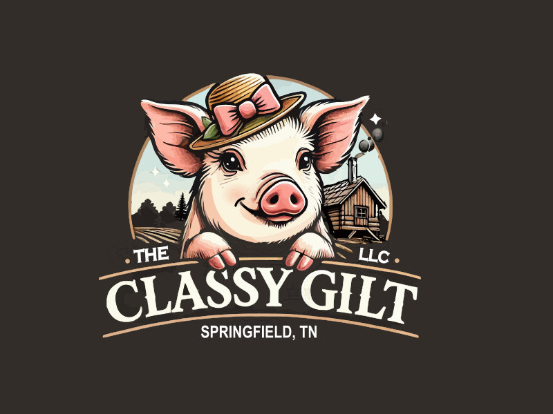 The Classy Gilt, LLC logo design by mjmdesigns