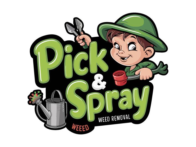 Pick and Spray     Tagline: Weed Service logo design by Rahul Biswas