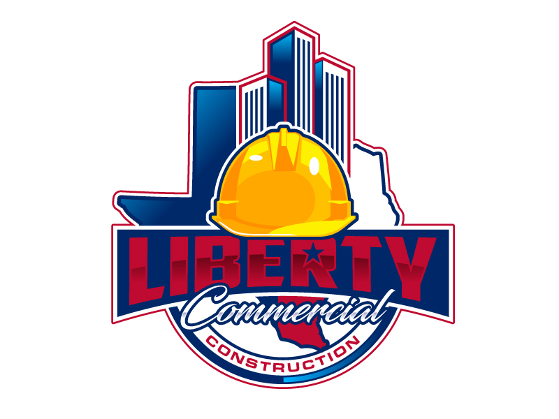 Liberty Commercial Construction logo design by DreamLogoDesign