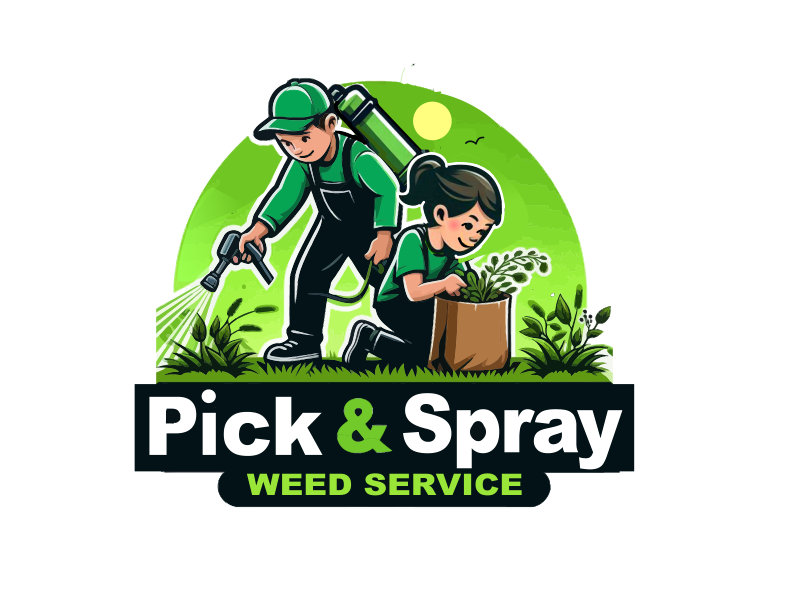 Pick and Spray     Tagline: Weed Service logo design by mjmdesigns