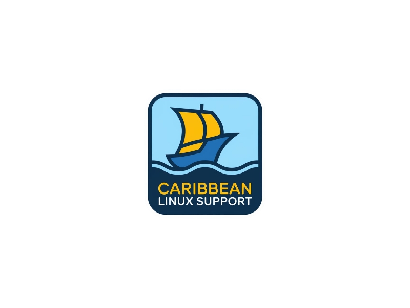 Caribbean Linux Support logo design by iffikhan