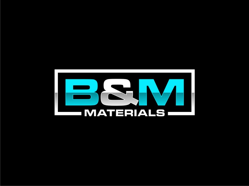 B & M Materials logo design by sheilavalencia