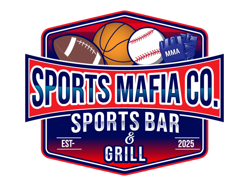 Sports Mafia Co. Sports bar & Restaurant Logo Design