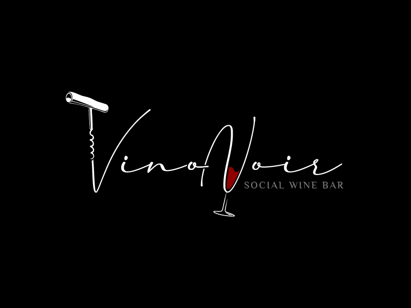 VINO NOIR logo design by Herquis