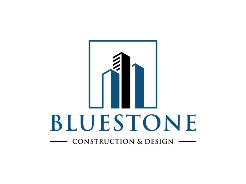 Bluestone construction & Design logo design by asyqh