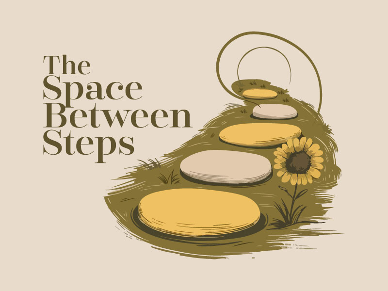 The Space Between Steps logo design by King