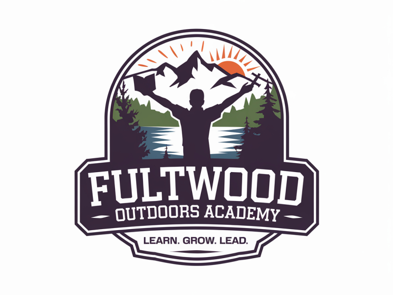 Fultwood Outdoors Academy logo design by pixalrahul