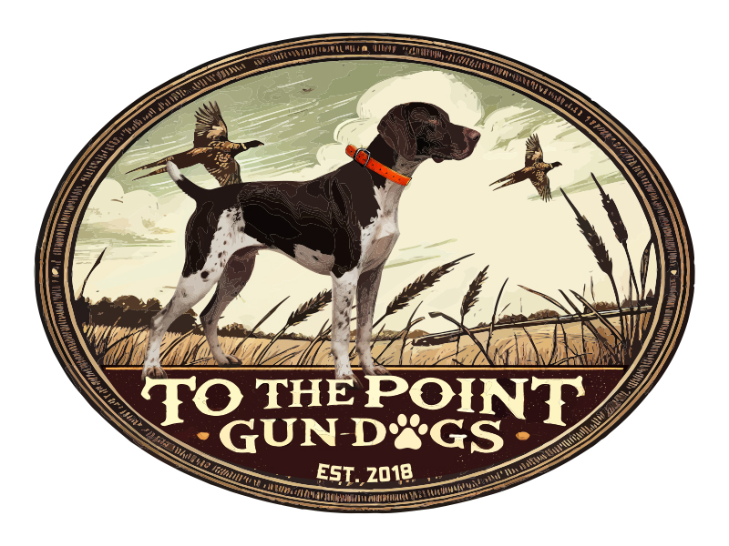 To The Point Gundogs logo design by F. Curtis