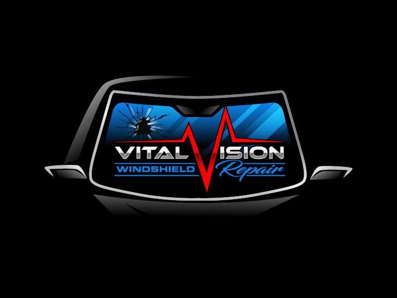 Vital Vision Windshield Repair logo design by DreamLogoDesign