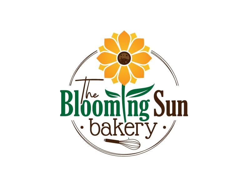 The Blooming Sun Bakery logo design by DreamLogoDesign