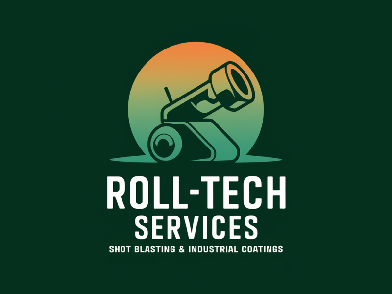 Roll-Tech Mobile Shot Blasting logo design by BrightARTS